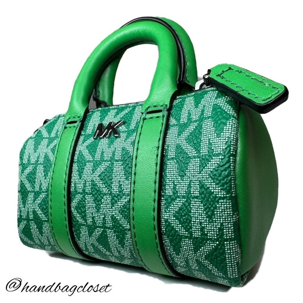 Michael Kors Vibrant Green Mini-Duffle Keychain - Picture 2 of 14